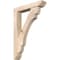 Ekena Millwork Olympic Slat Smooth Bracket w/ Offset Brace, Douglas Fir, 5 1/2"W x 28"D x 40"H BKT0604X28X40OLY06SDF - alternate 1